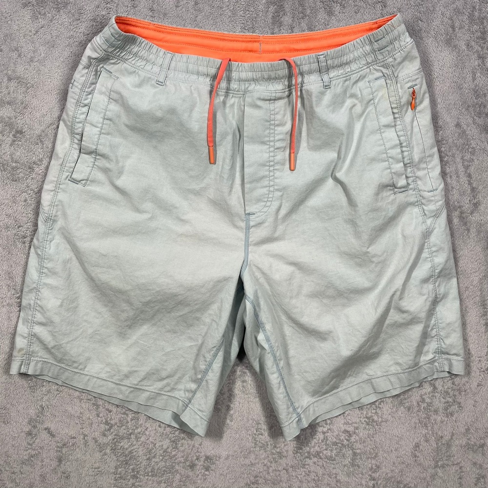 Birddogs Gym Shorts Mens XL Long Gray Orange Lined Boomstick READ